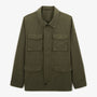 Chaqueta Safari Dagobert de algodón verde militar con 4 bolsillos para hombre SERGE BLANCO