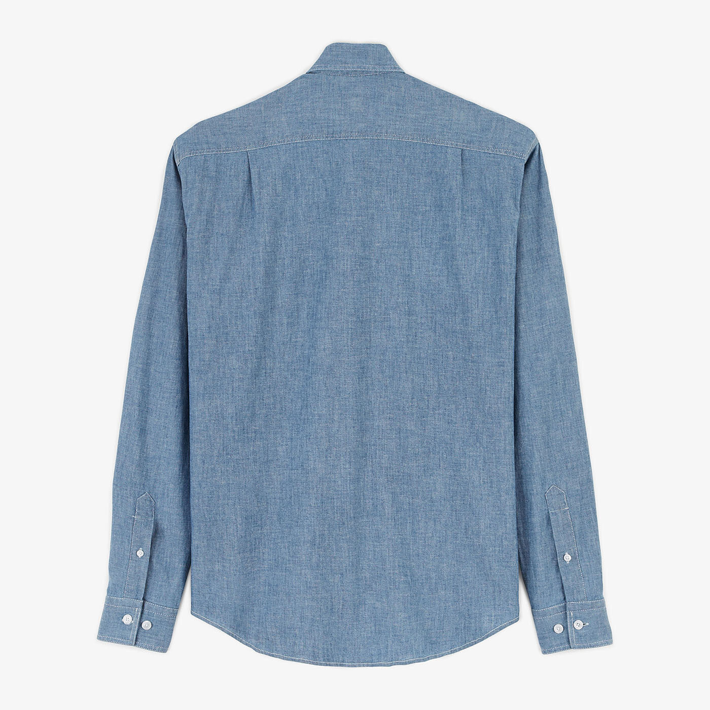 Léine denim muinchille fada le pócaí