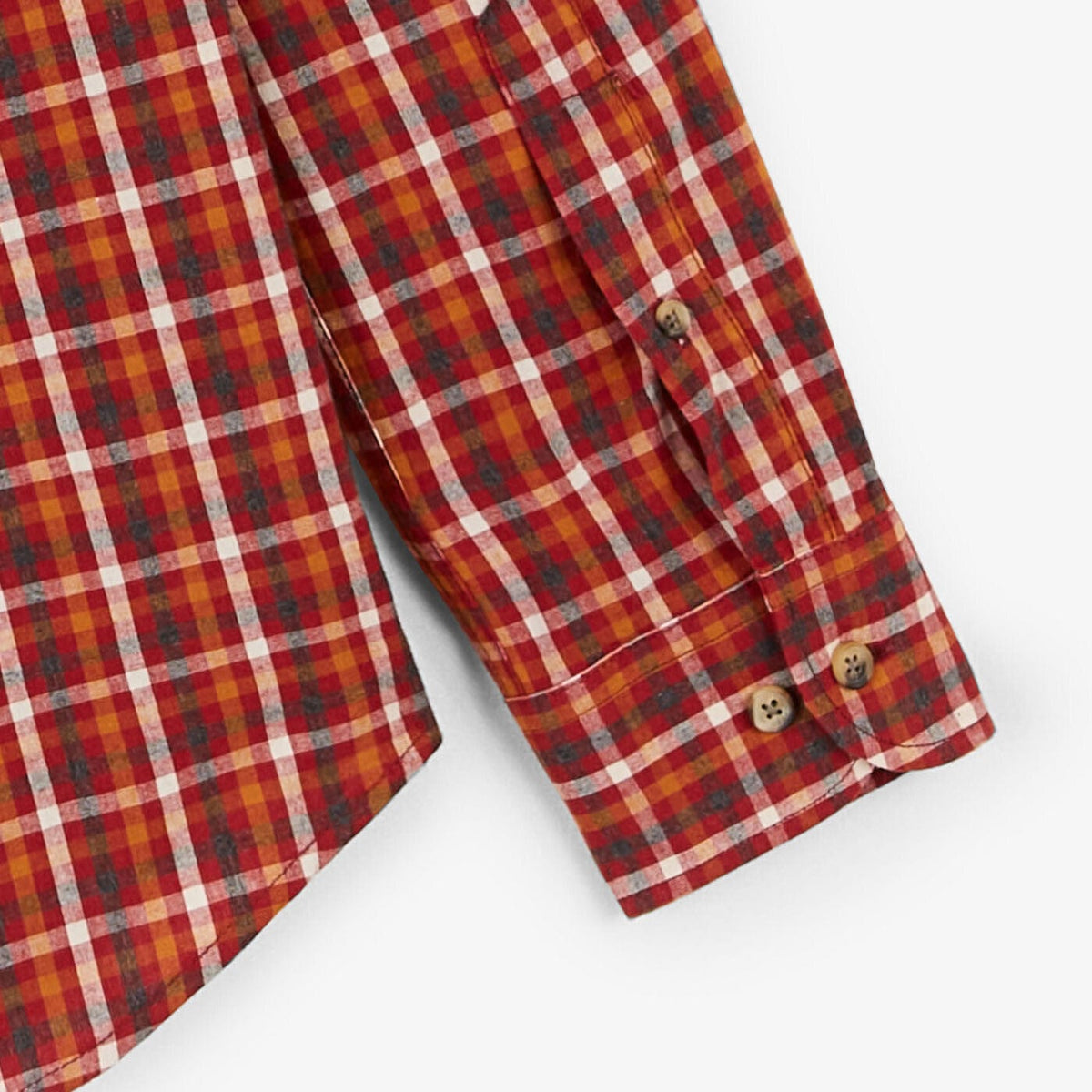 Léine fhada muinchille dearg brící