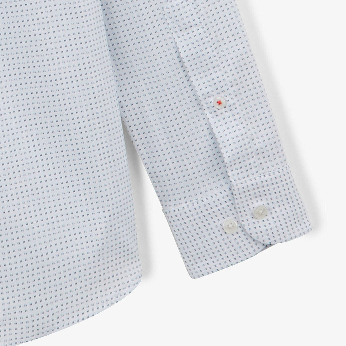 Léine patrúnach muinchille fada bán