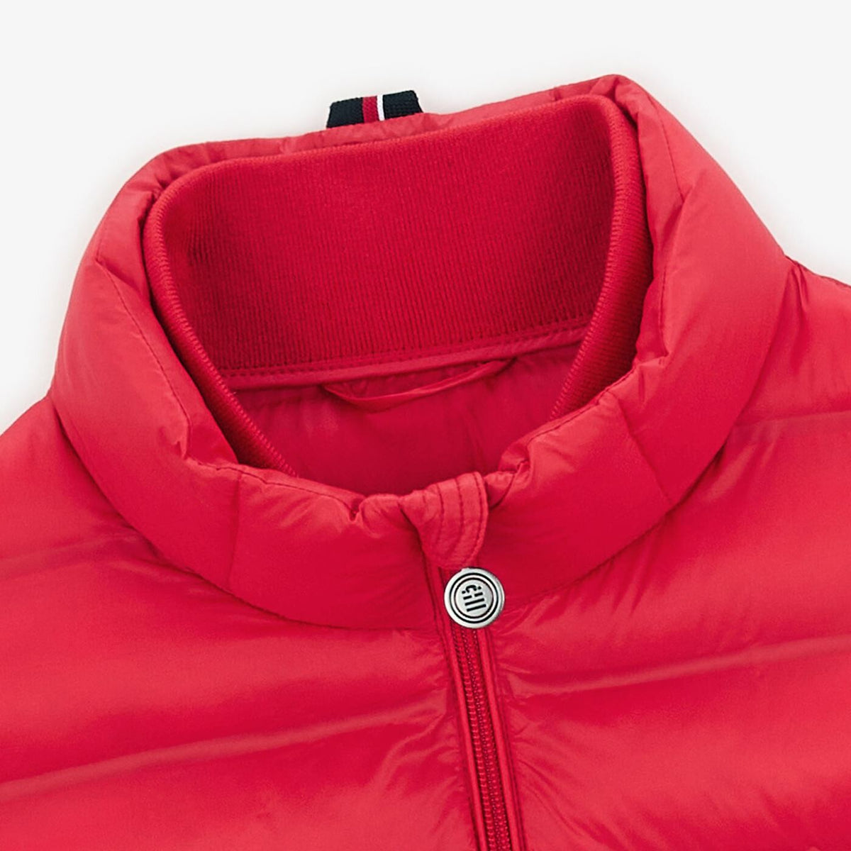 Seaicéad puffer oráiste sleeveless piumino
