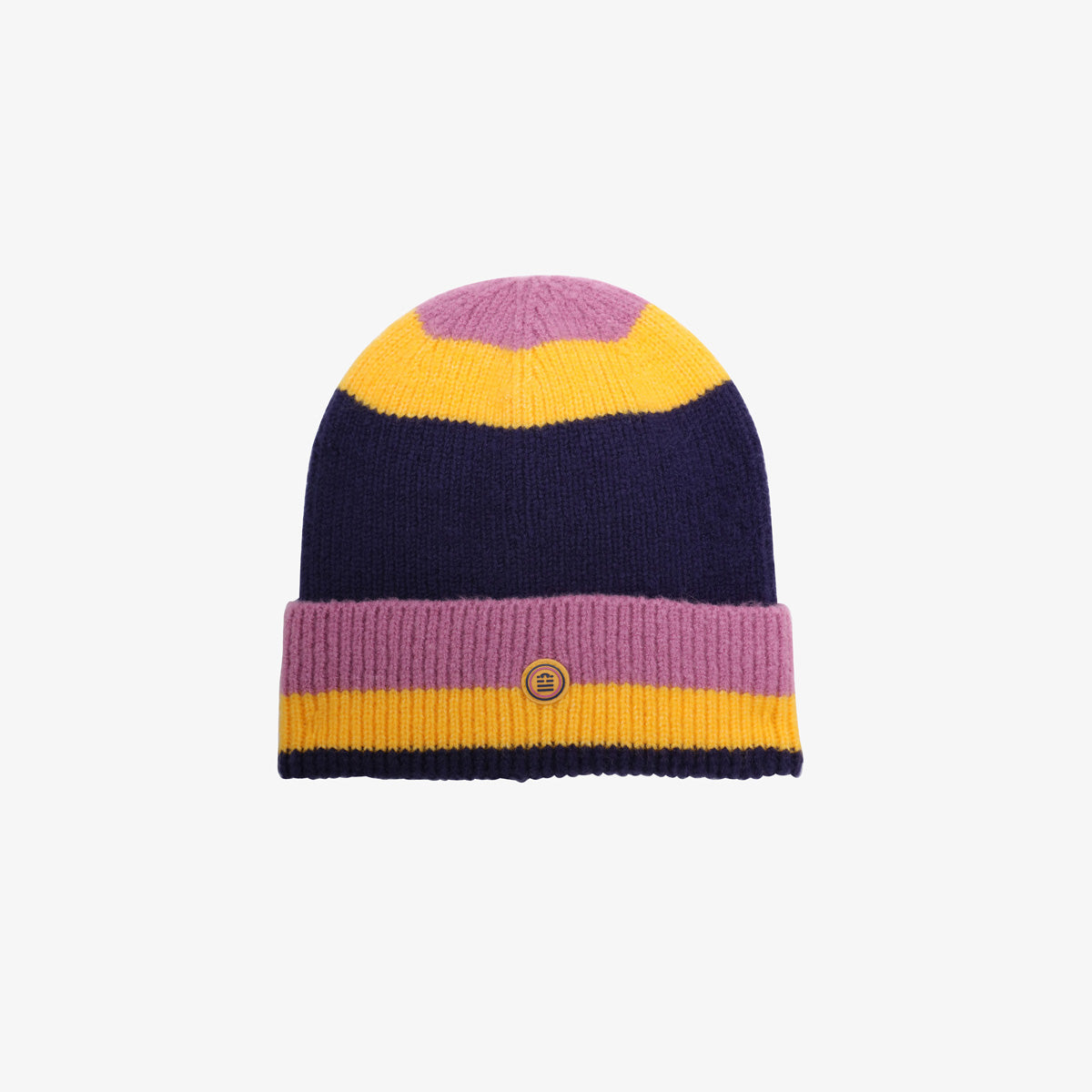 Beanie stríocach corcra SERGE BLANCO