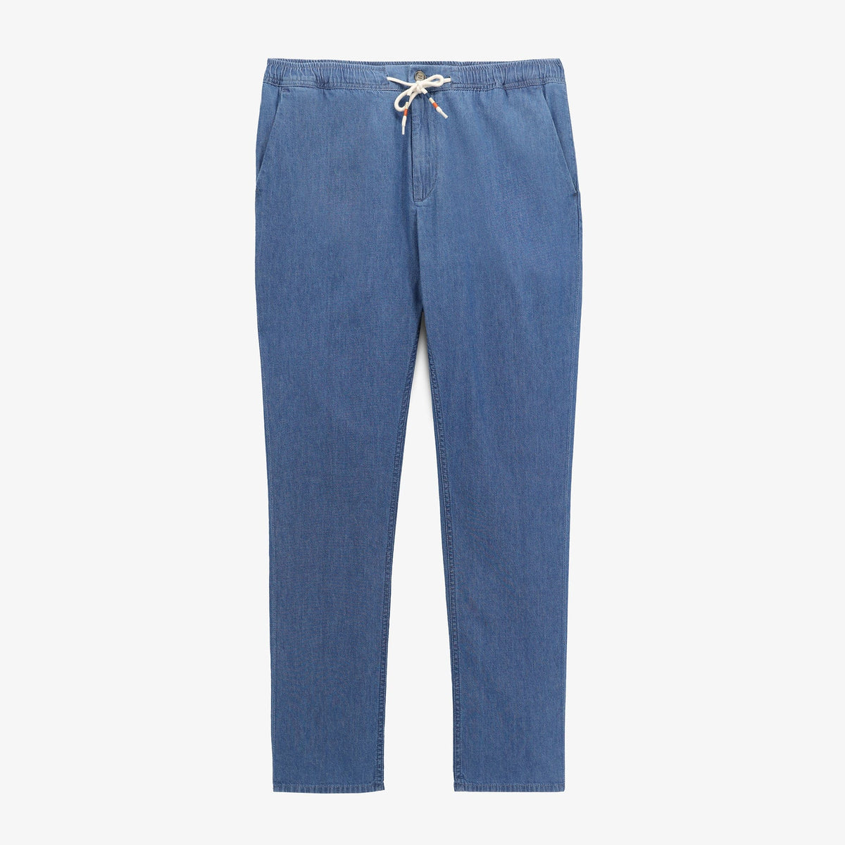 Chino 738 Chambray Tapered Leaisteach Denim Gorm Fir SERGE BLANCO