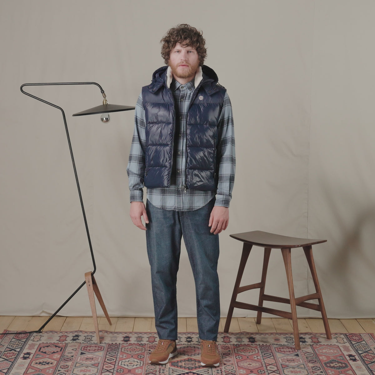 Léine ghorm seiceálach