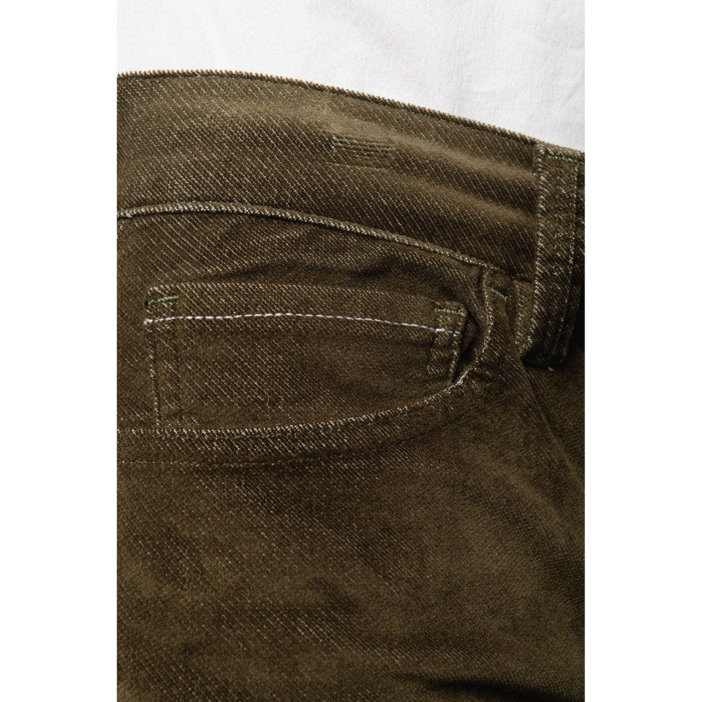 Pantaloni 325 Velluto verde militare