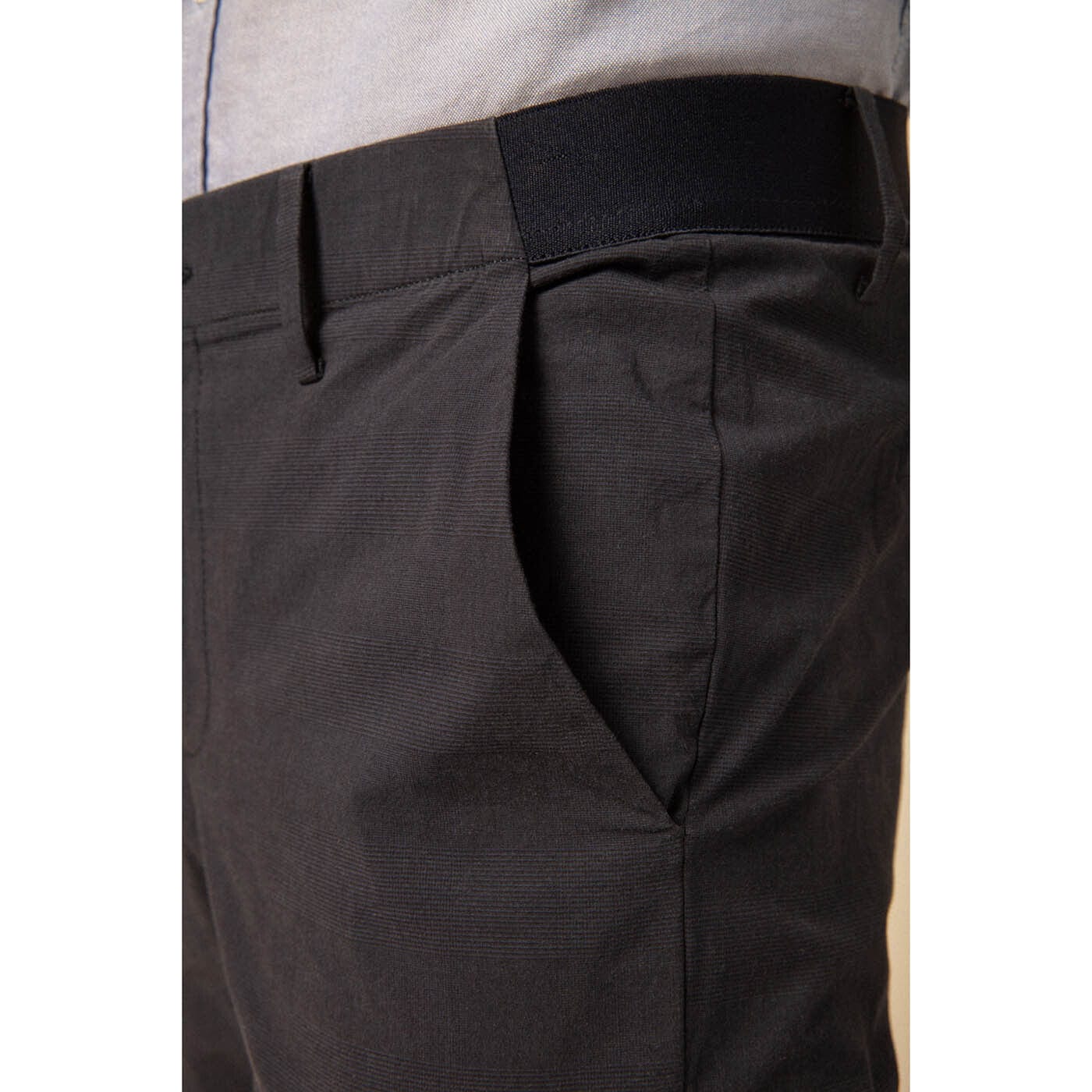 Chino 737 blu navy a quadri