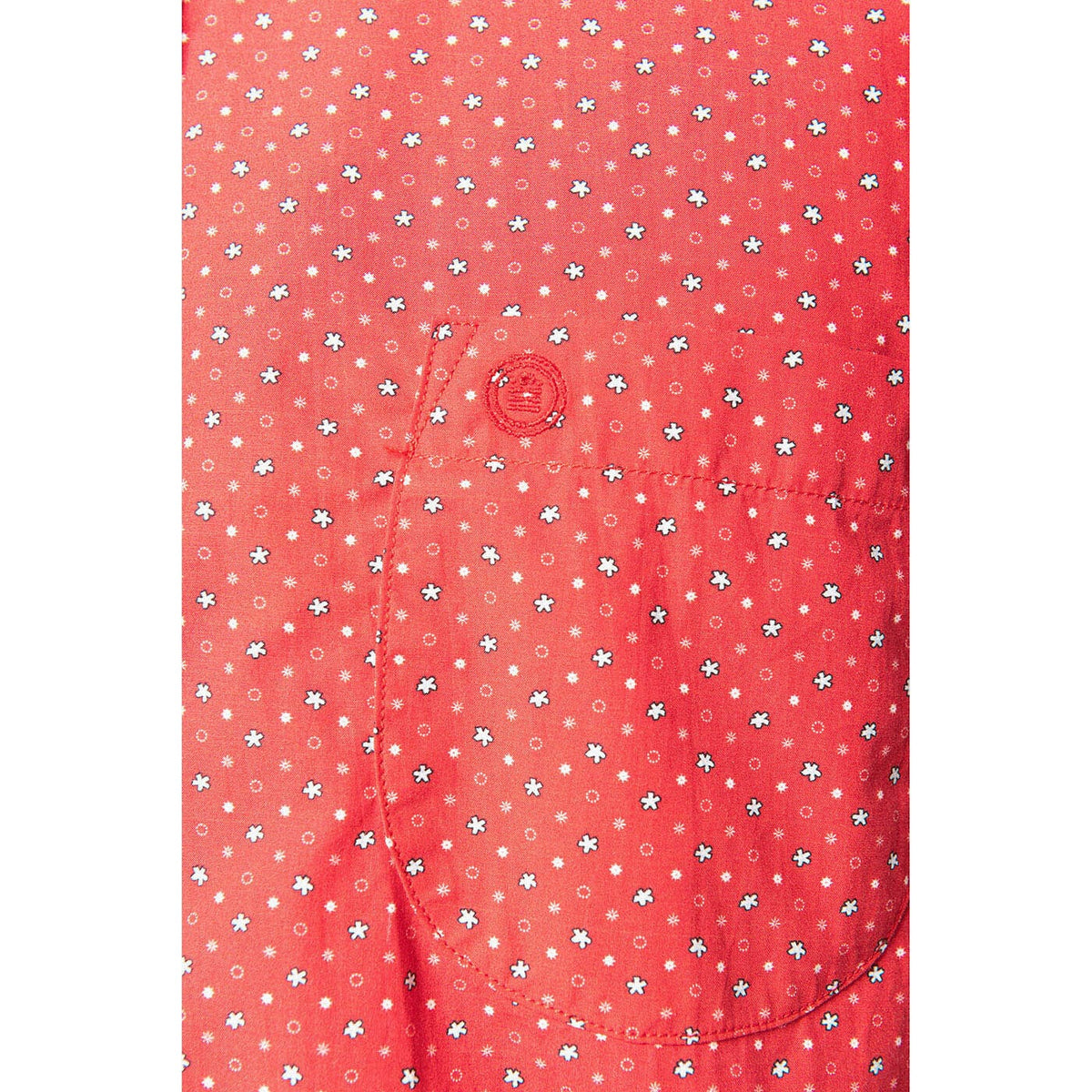 Camicia a maniche lunghe con  stampa fantasia a fiocchi