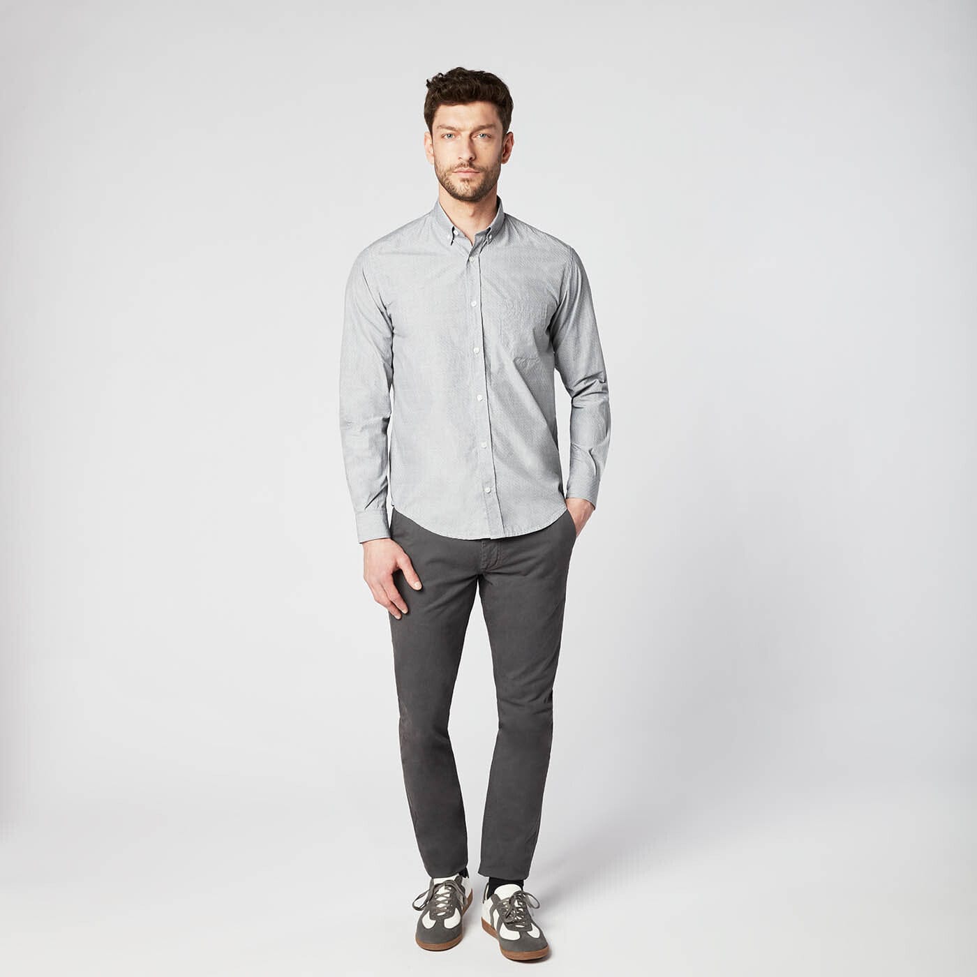 Camicia a maniche lunghe con stampa fantasia