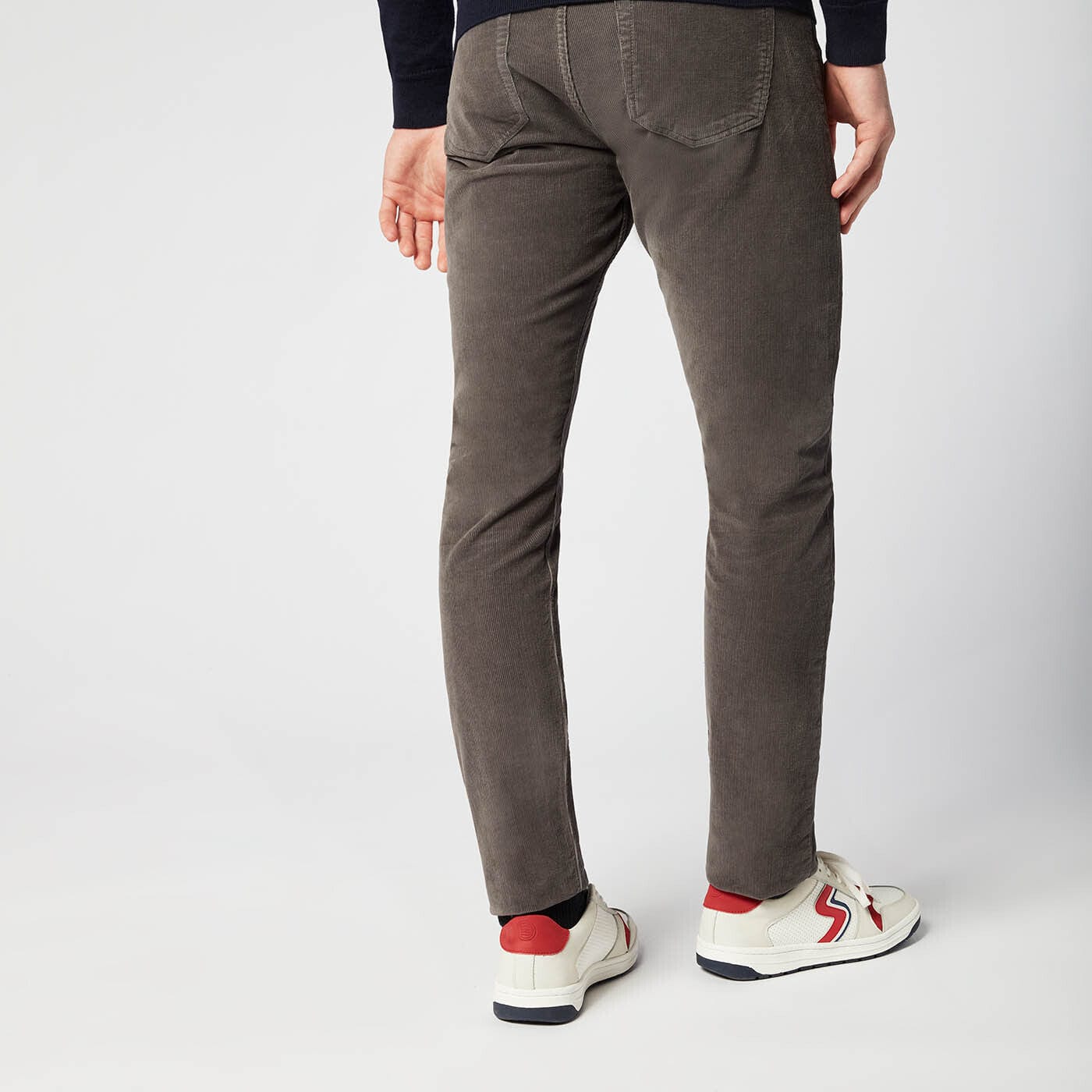 Pantaloni 330 Tapered Fit in velluto antracite