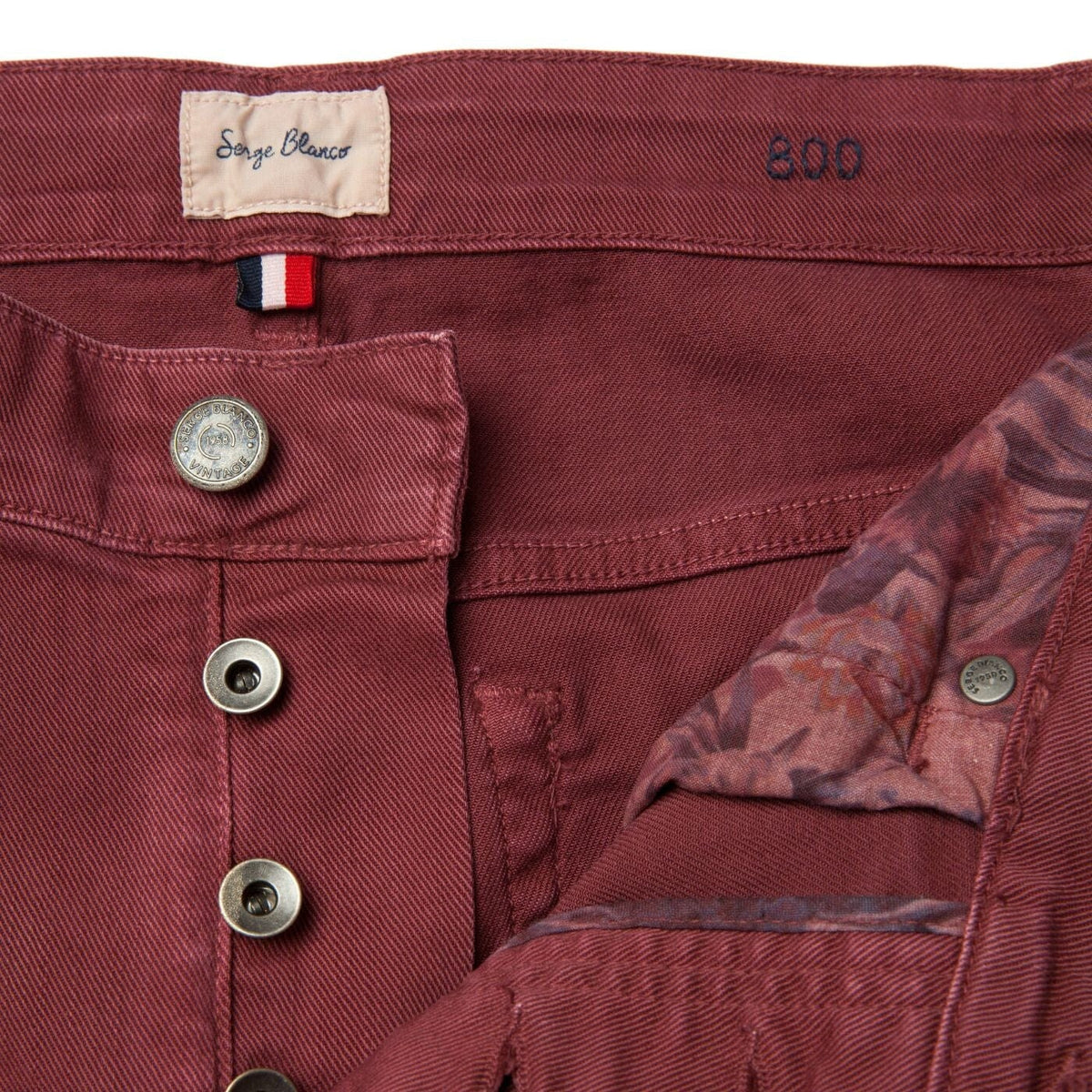 Pantaloni 800 bordeaux