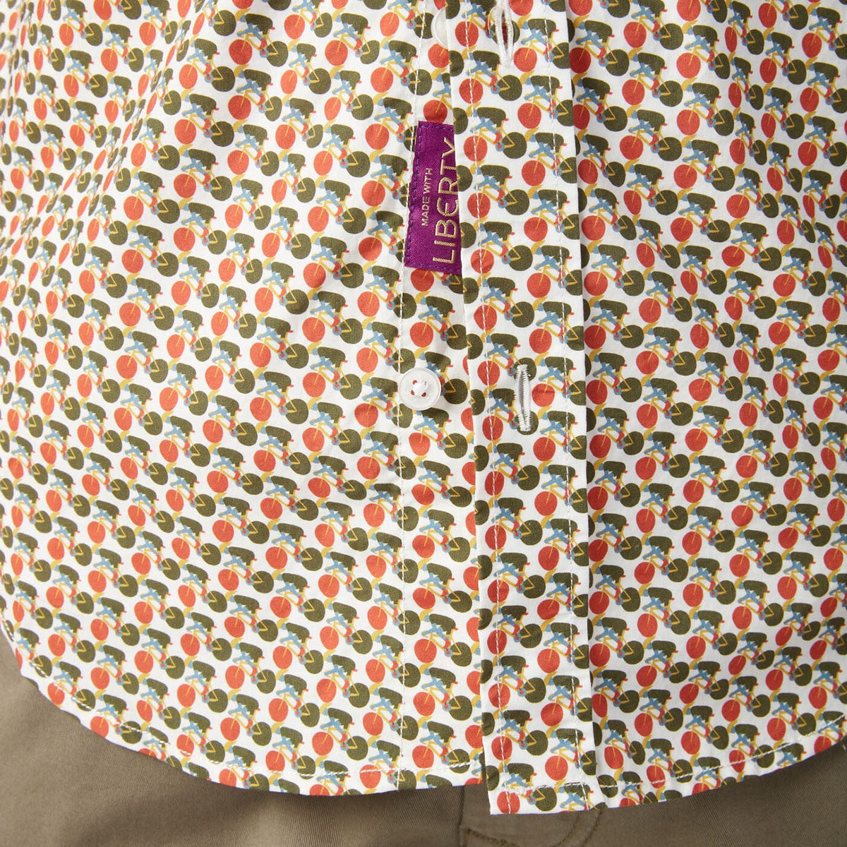 Camicia da uomo Liberty con motivi, taglio aderente