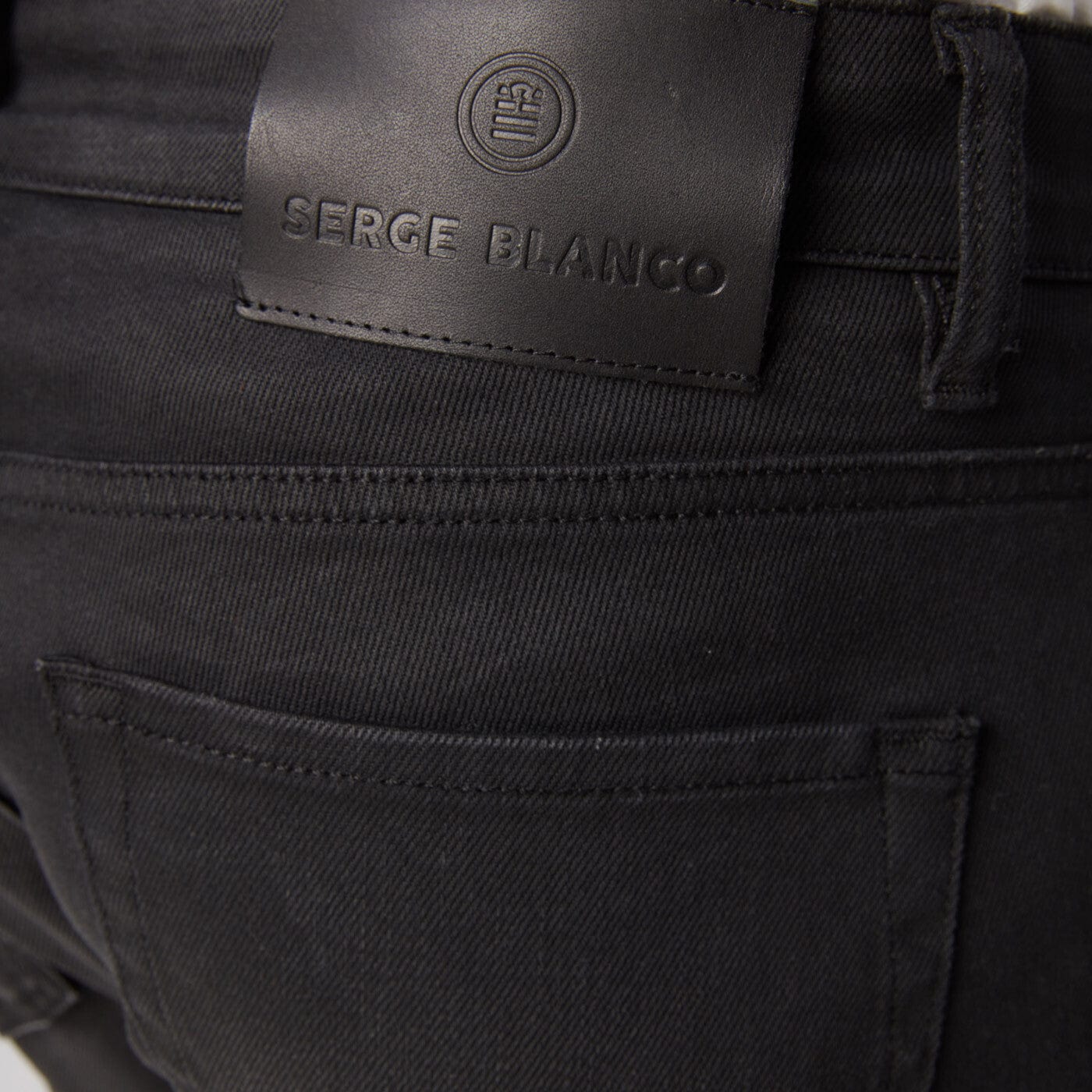 Jeans slavati a 5 tasche, taglio dritto 335 Powertwist nero