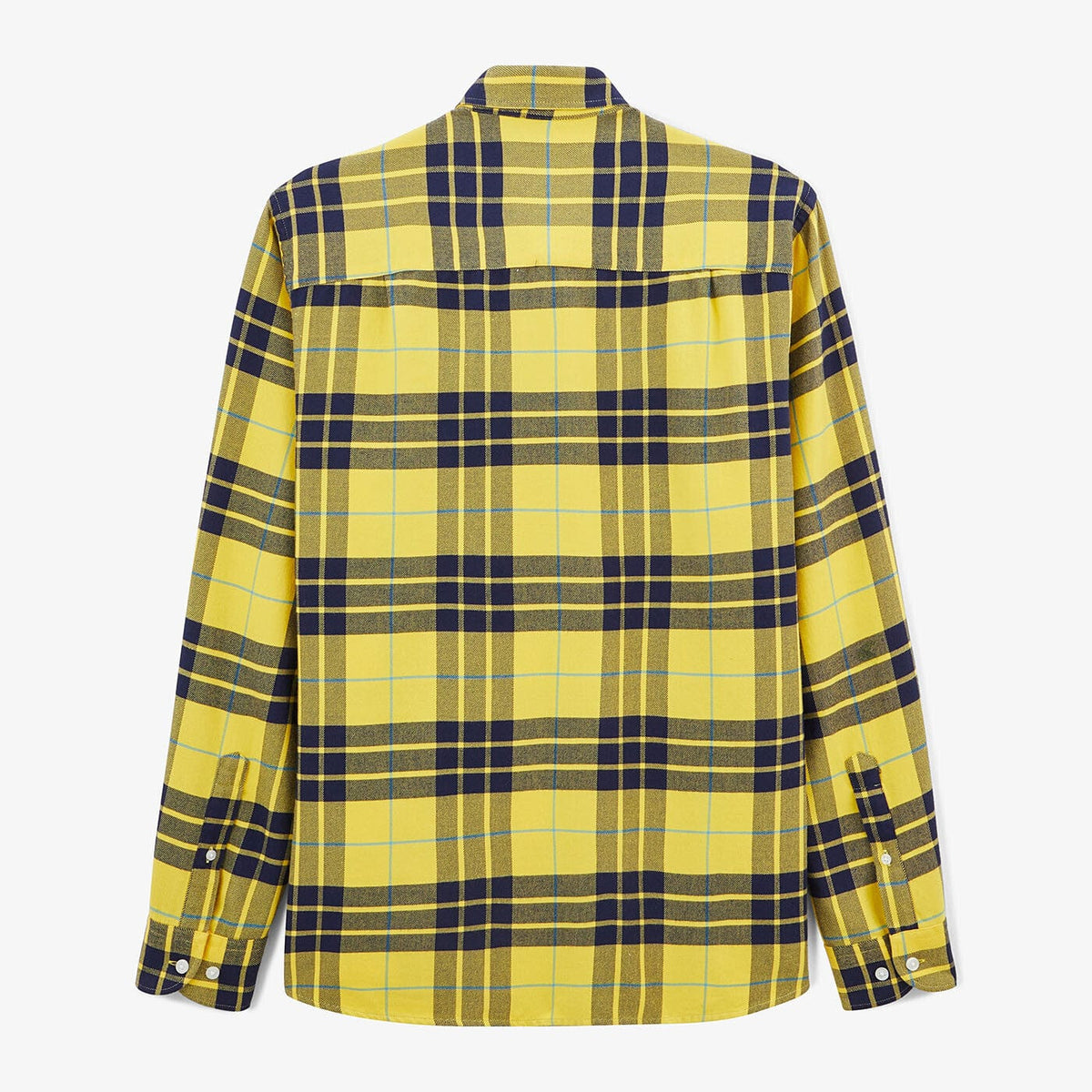 Camicia a quadri gialla in cotone