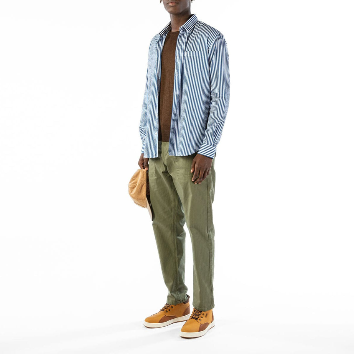 Pantaloni 543 PLAY taglio dritto verde militare