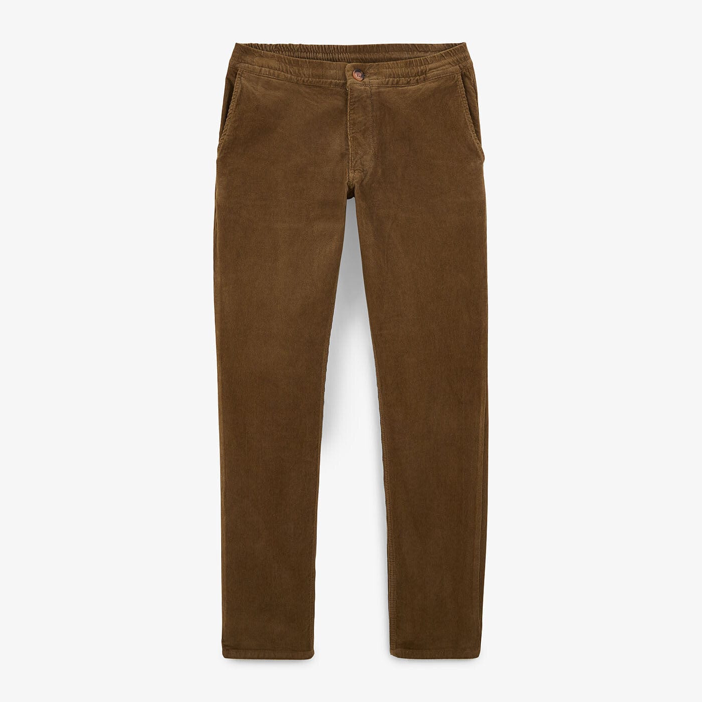 Pantaloni in velluto 544 dal taglio comodo color tiglio