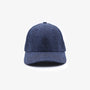 Cappellino con cuciture a spina di pesce blu navy