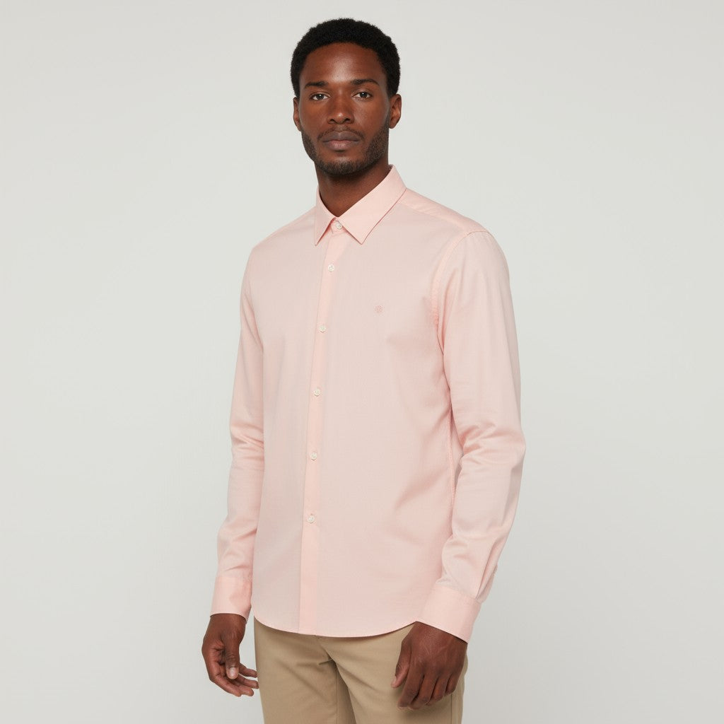 Camicia in cotone a maniche lunghe da uomo Skin SERGE BLANCO