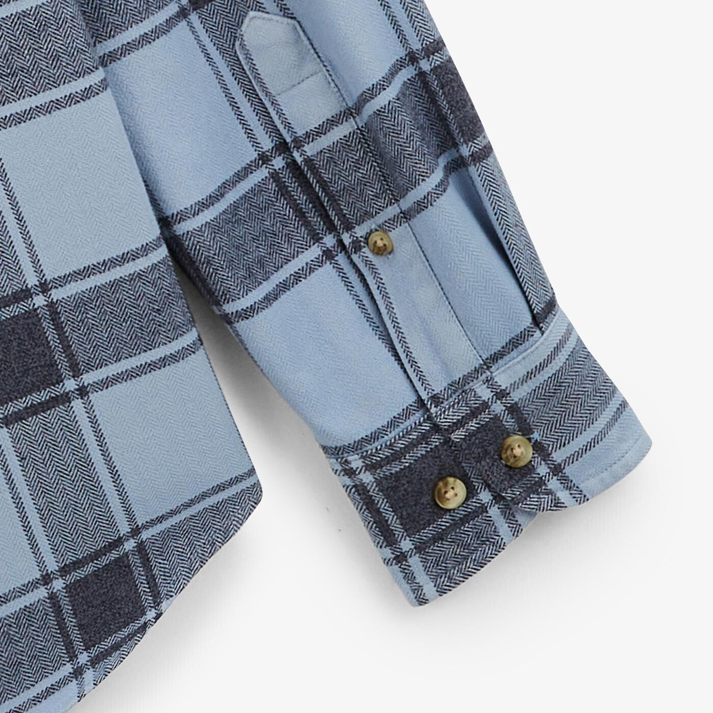 Camicia a quadri blu aviator