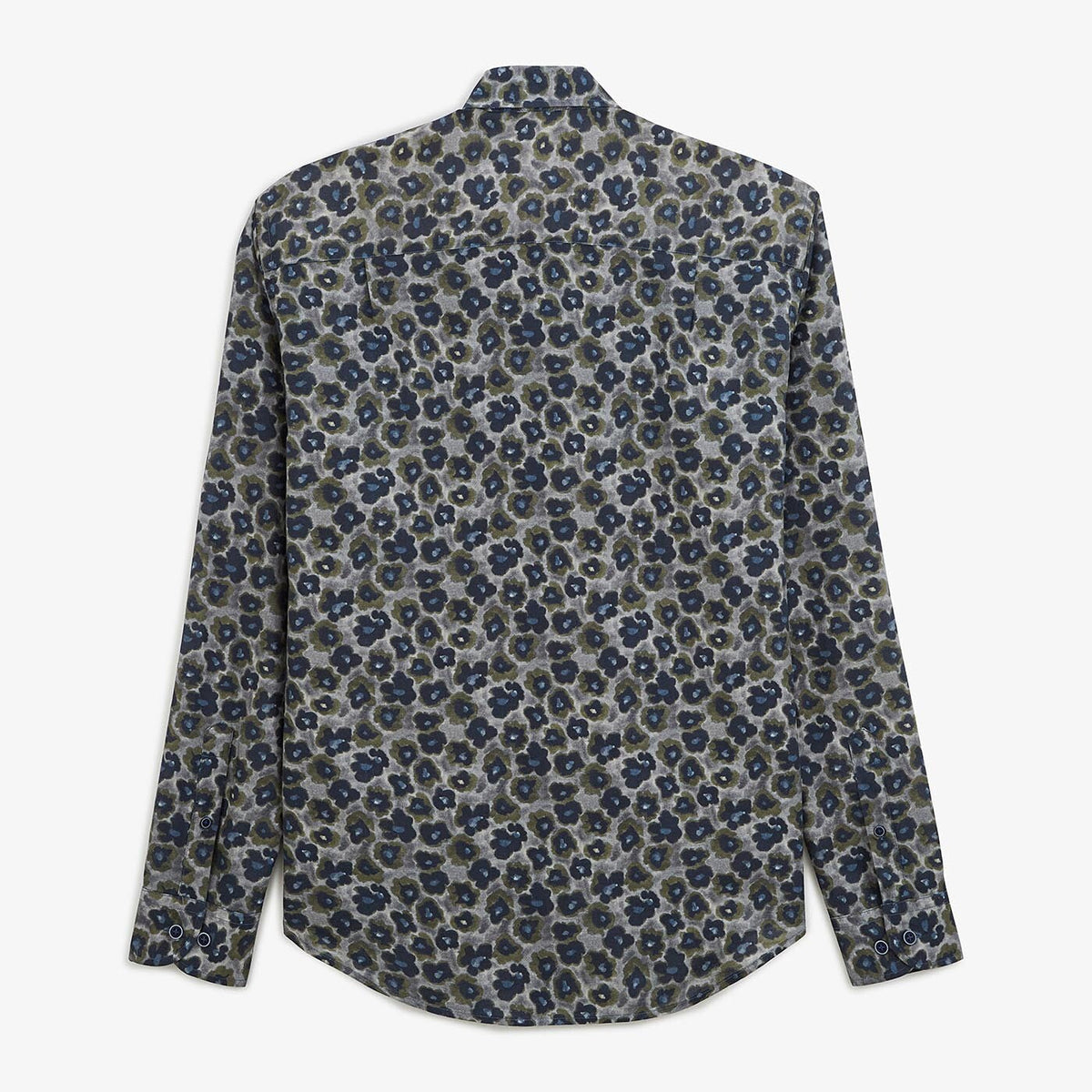 Camicia stampata grigio scuro