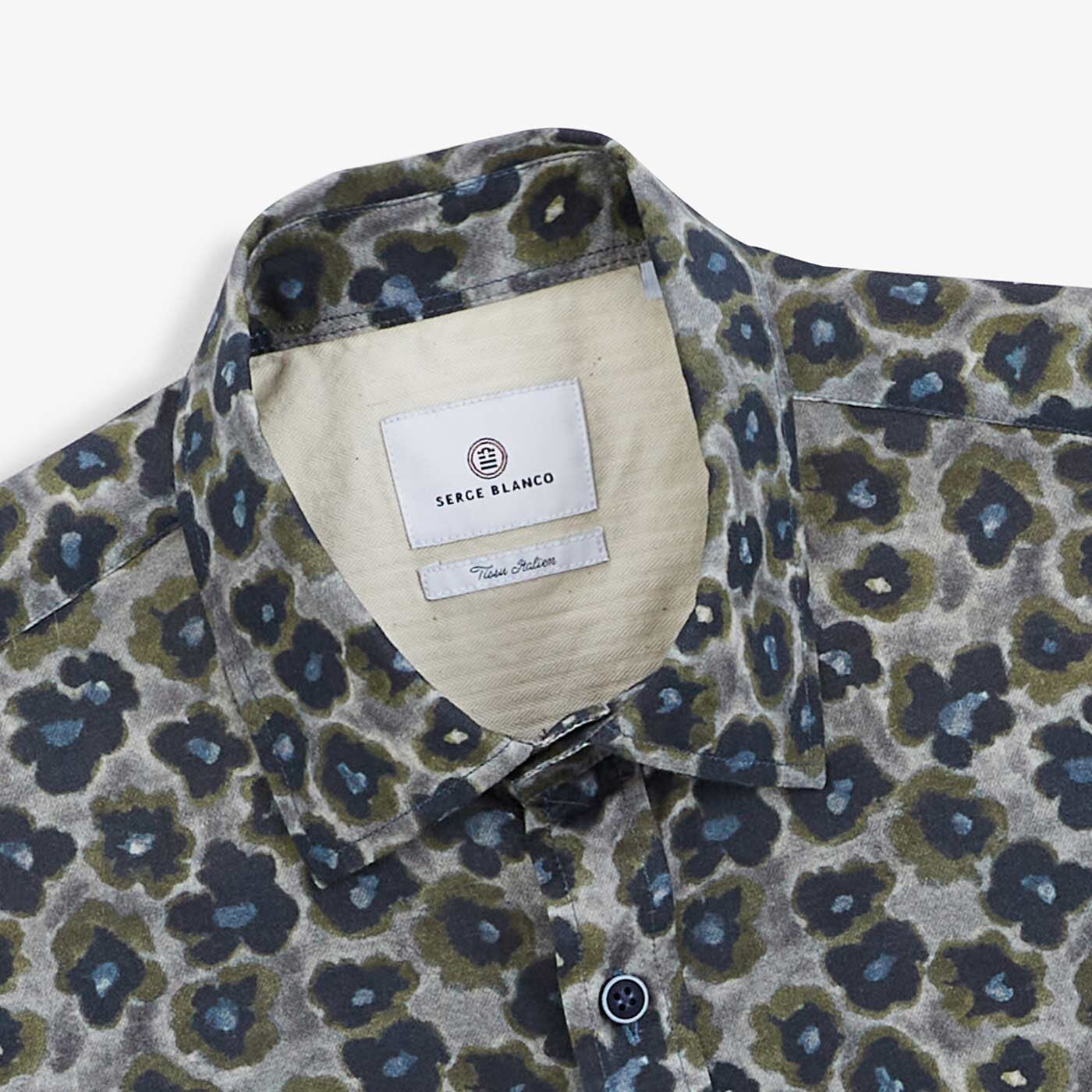 Camicia stampata grigio scuro