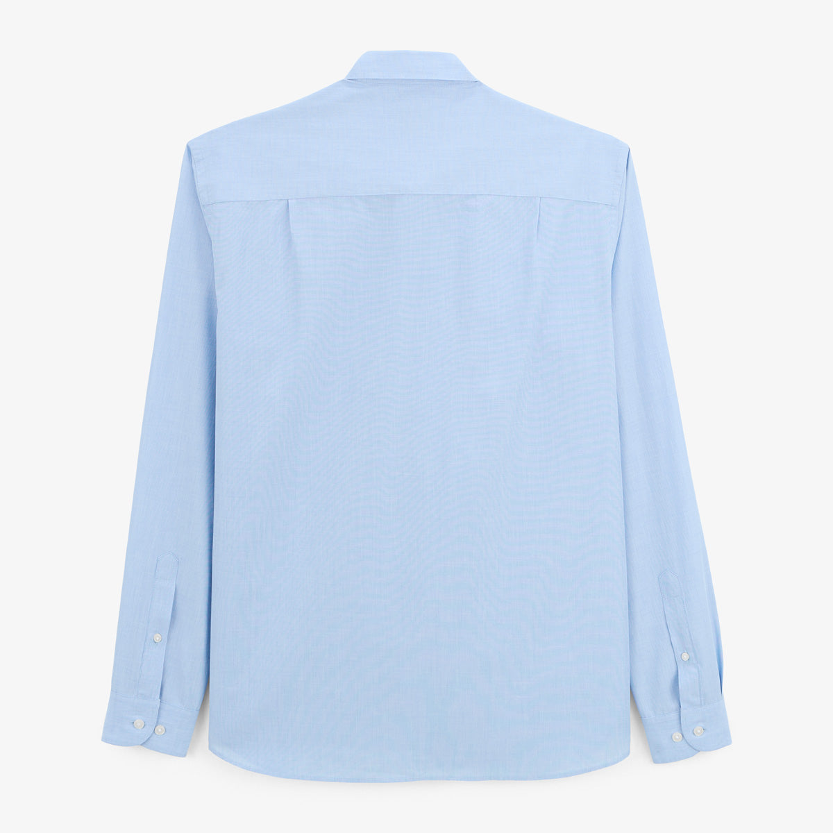 Camicia a maniche lunghe in cotone blu cielo Charles uomo SERGE BLANCO