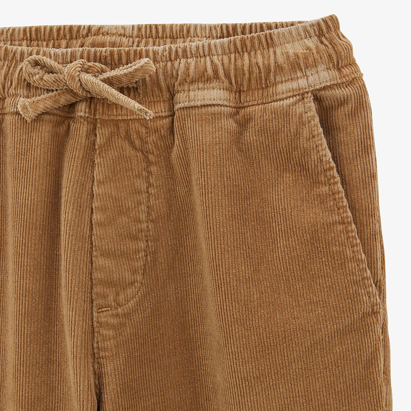 Pantaloni chino in velluto 734 Junior con elastico in vita beige
