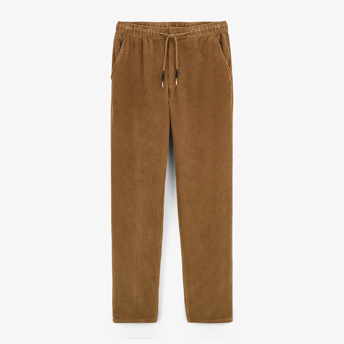 Pantaloni 549 in velluto a coste regular comfort con elastico in vita marrone nocciola da uomo SERGE BLANCO