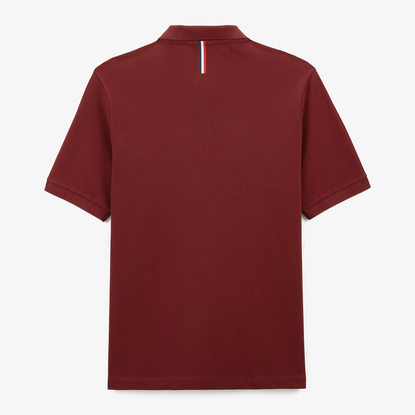 Polo in cotone piqué Lucas rosso bordeaux da uomo serge blanco