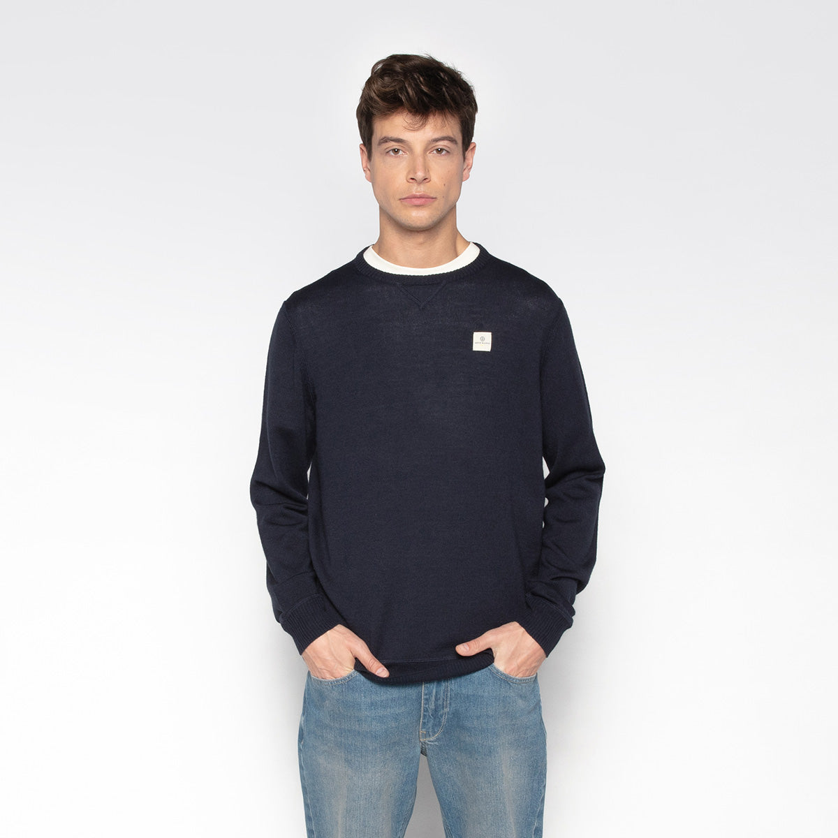 Maglione girocollo blu navy Murat PLAY Uomo SERGE BLANCO