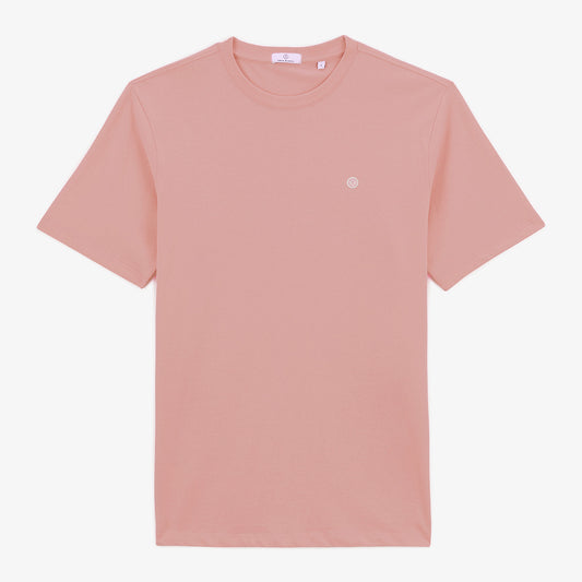 Maglietta girocollo Theo in cotone rosa UOMO SERGE BLANCO