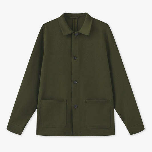 Giacca Worker verde militare Waël serge blanco