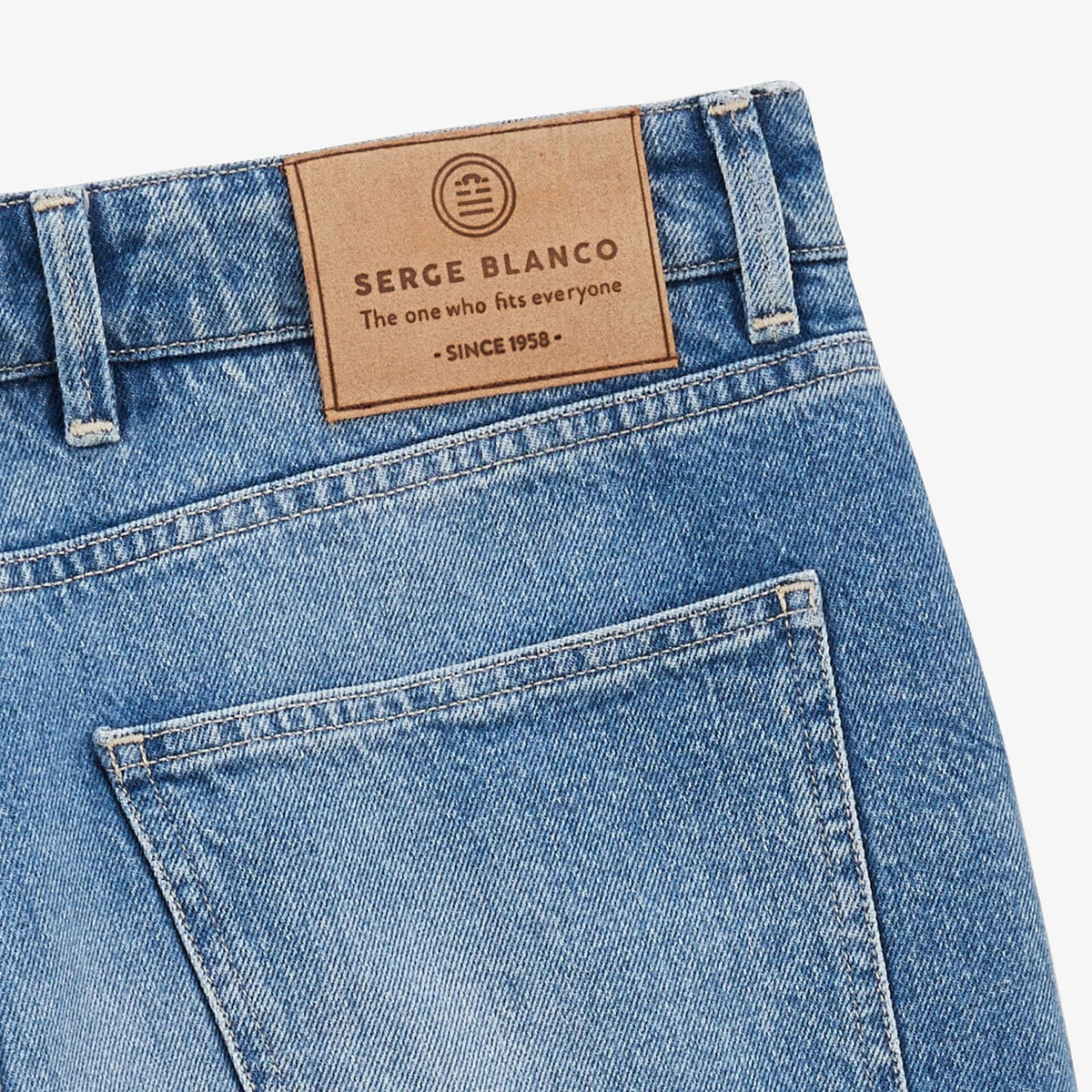 Bermuda 331 tapered stone blue uomo Serge Blanco