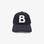 Cappellino da baseball in cotone nero SERGE BLANCO