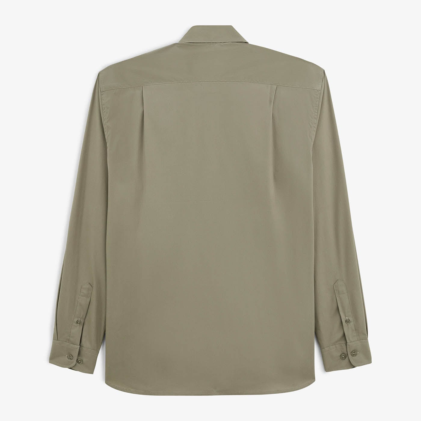 Camicia da uomo a maniche lunghe verde kaki SERGE BLANCO