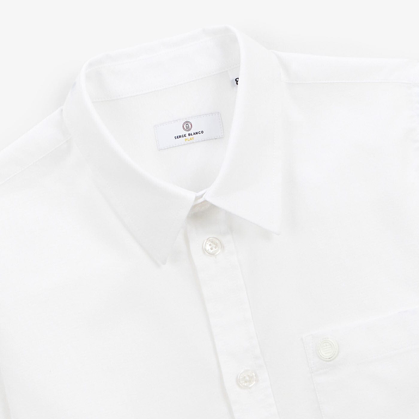 Camicia Oxford Junior bianca SERGE BLANCO