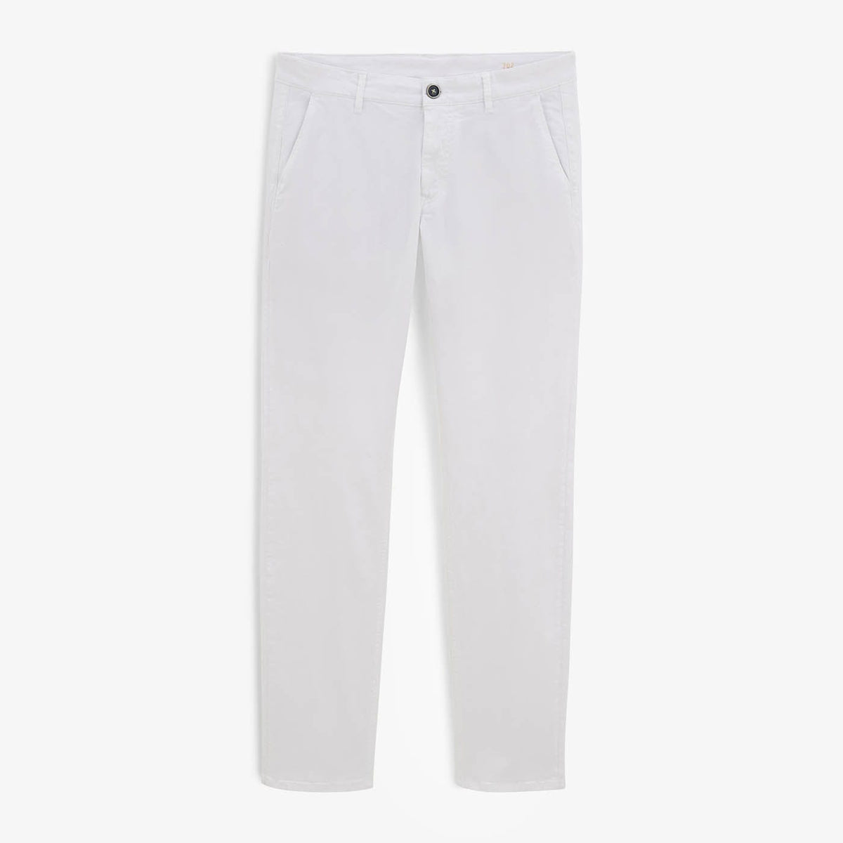 Chino 702 Taglio comodo in cotone bianco da uomo SERGE BLANCO