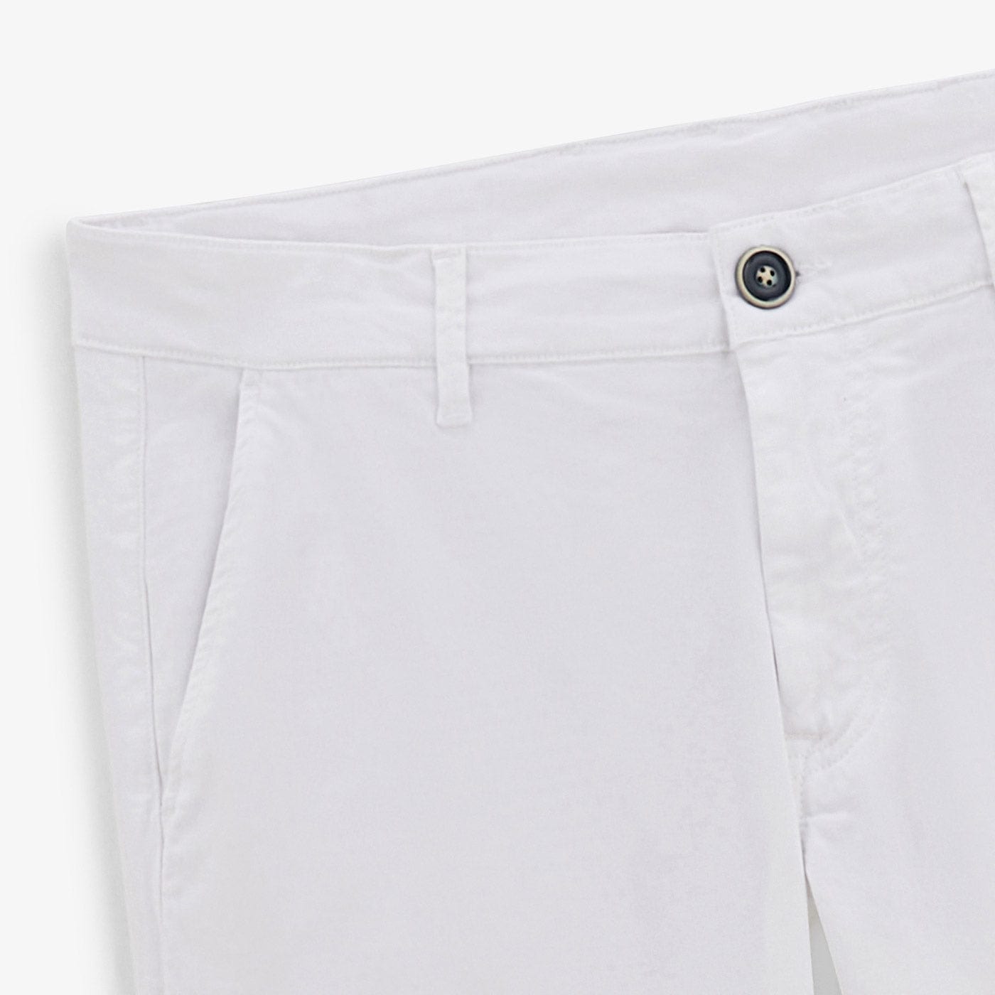 Chino 702 Taglio comodo in cotone bianco da uomo SERGE BLANCO