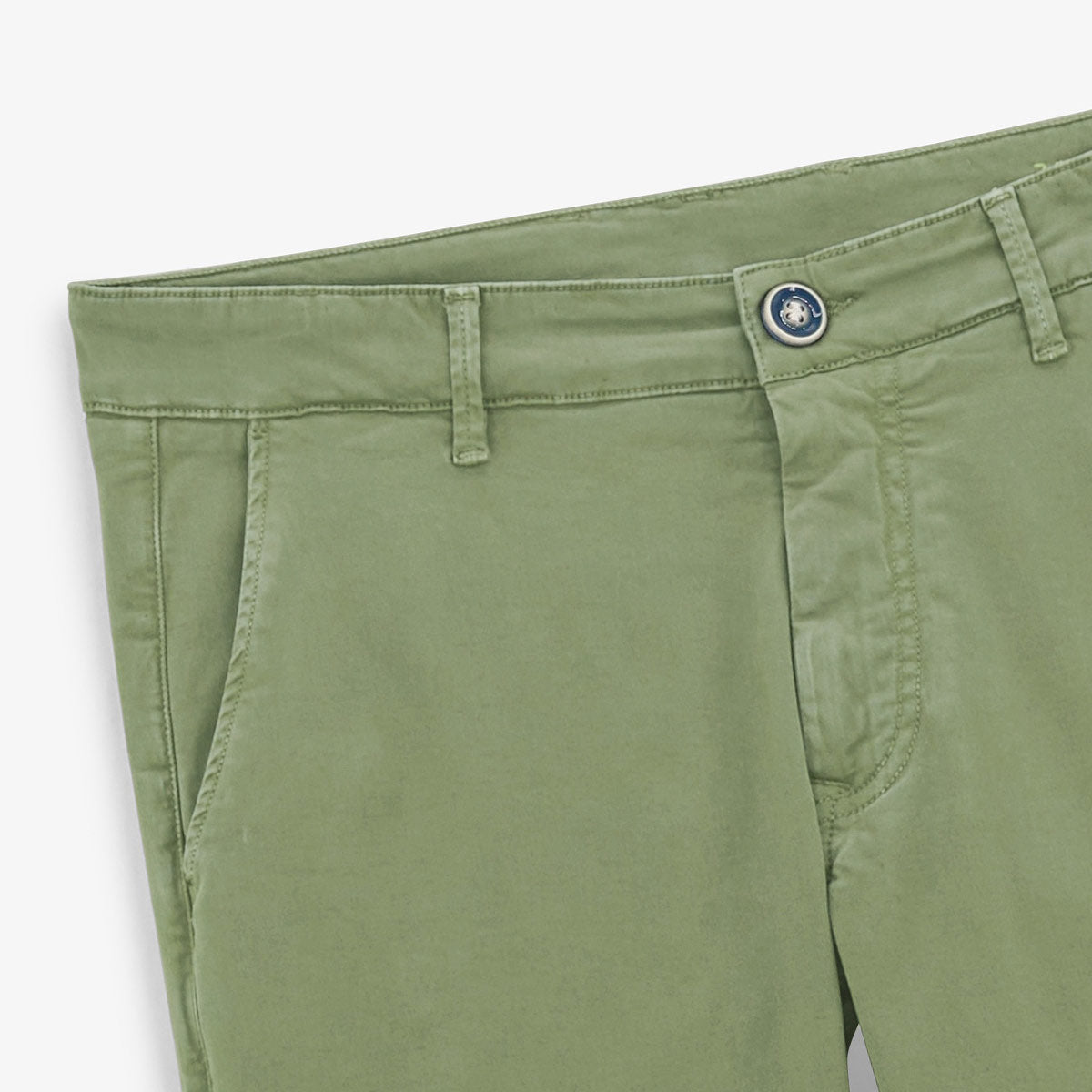 Chino 702 Taglio dritto Comfort Verde militare Uomo SERGE BLANCO