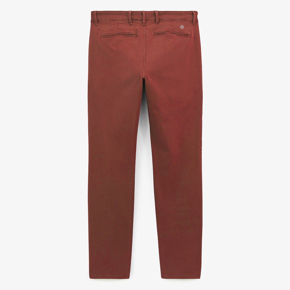 Chino 702 in cotone taglio comodo rosso ruggine da uomo SERGE BLANCO