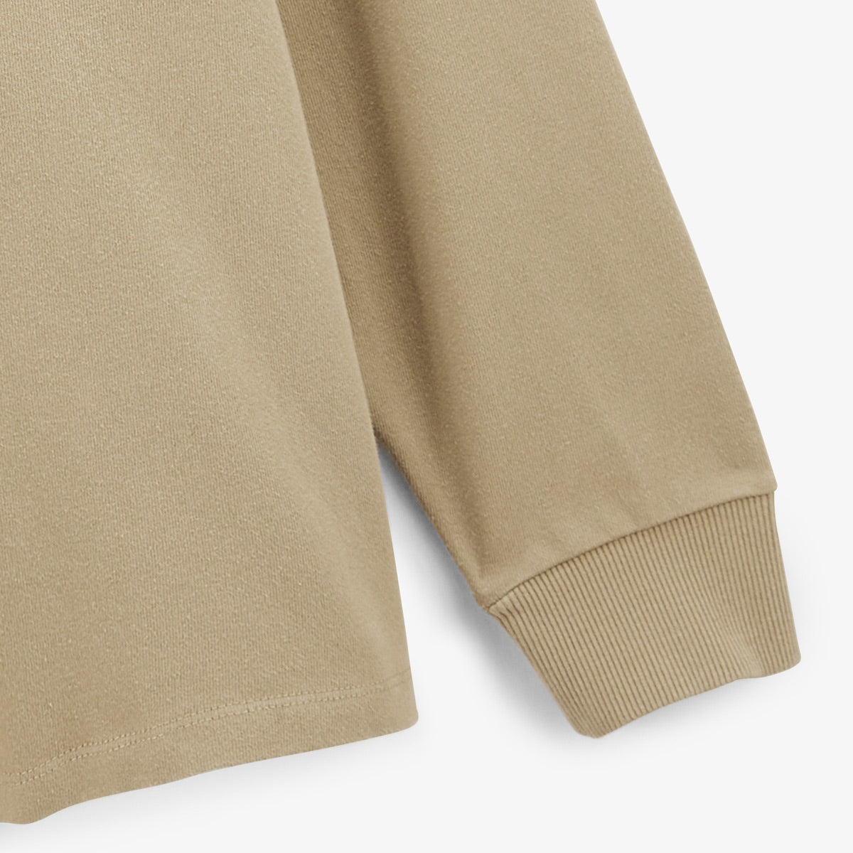 Maglia da rugby a maniche lunghe in cotone beige Lupin Uomo SERGE BLANCO