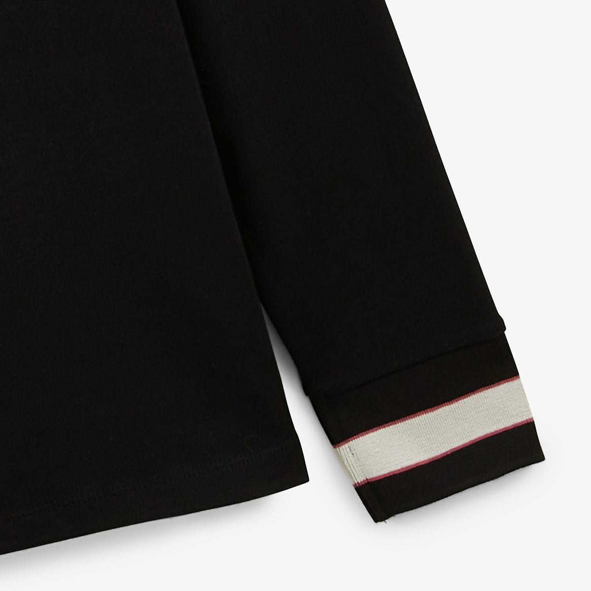 Maglia da rugby a maniche lunghe in cotone nero Lior Uomo SERGE BLANCO