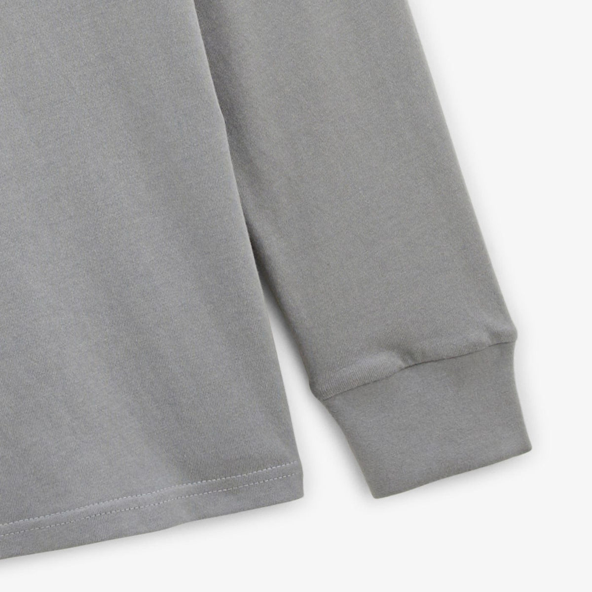 Polo da rugby a maniche lunghe Loevan Collo polo in cotone grigio ardesia da uomo SERGE BLANCO