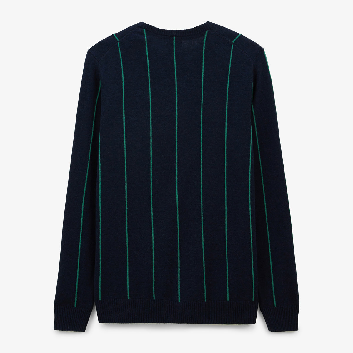 Maglione a righe in cotone e lana blu scuro navy Milo Uomo SERGE BLANCO