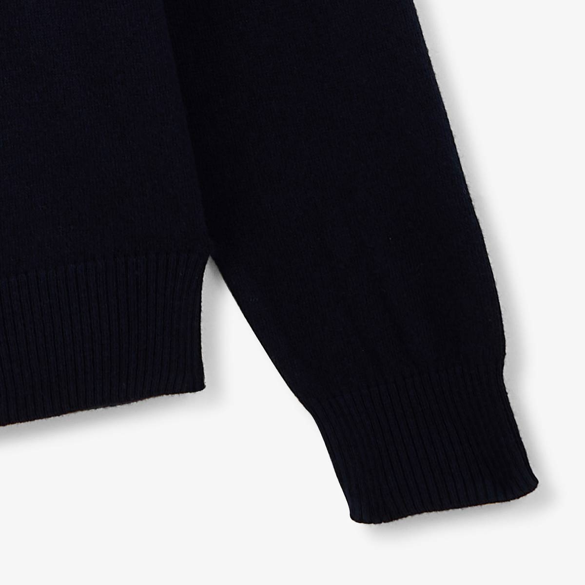 Maglione girocollo in cotone e lana blu navy Maximum HOMME SERGE BLANCO