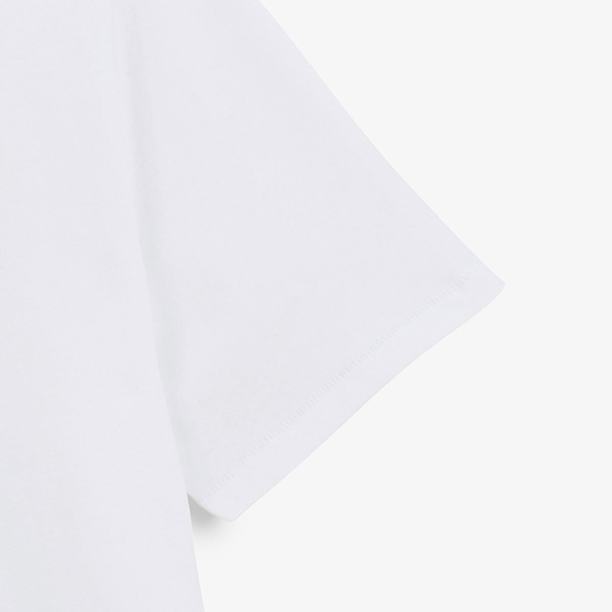 T-shirt girocollo in jersey di cotone bianco con stampa sul petto da uomo SERGE BLANCO