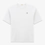 Maglietta oversize a maniche corte in cotone goffrato bianco Toussaint Uomo SERGE BLANCO