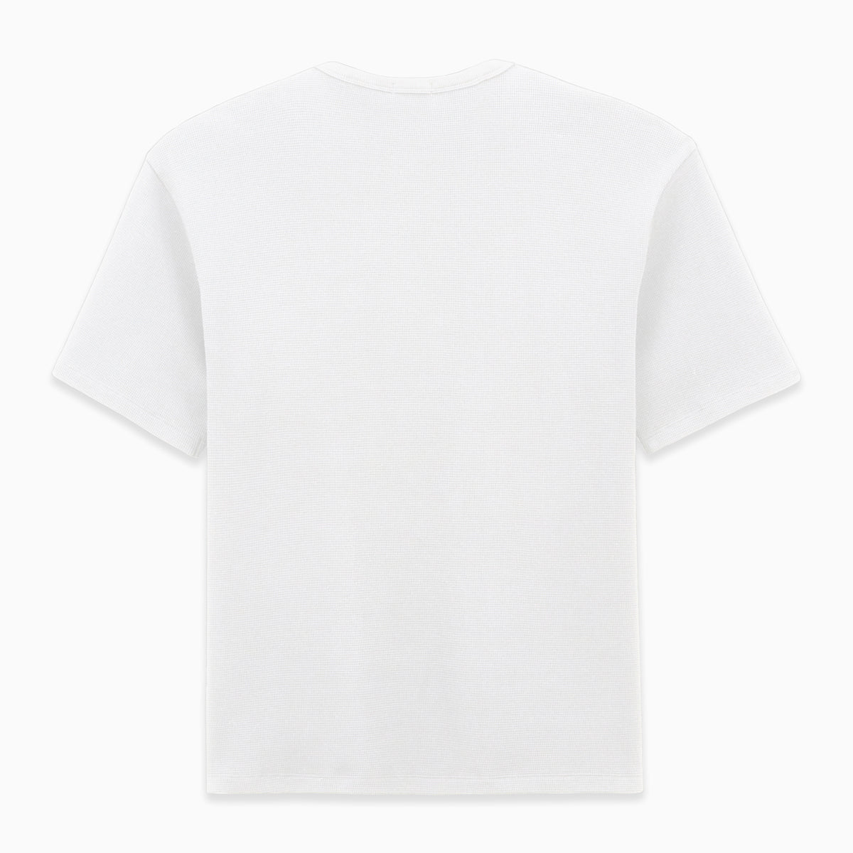 Maglietta oversize a maniche corte in cotone goffrato bianco Toussaint Uomo SERGE BLANCO