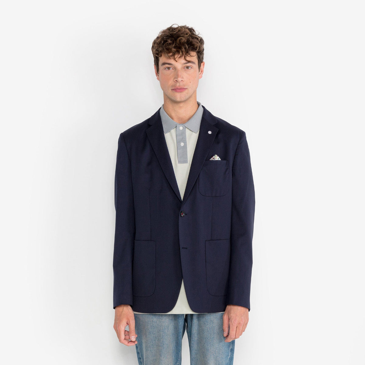 Giacca Blazer Simonni blu scuro Uomo SERGE BLANCO