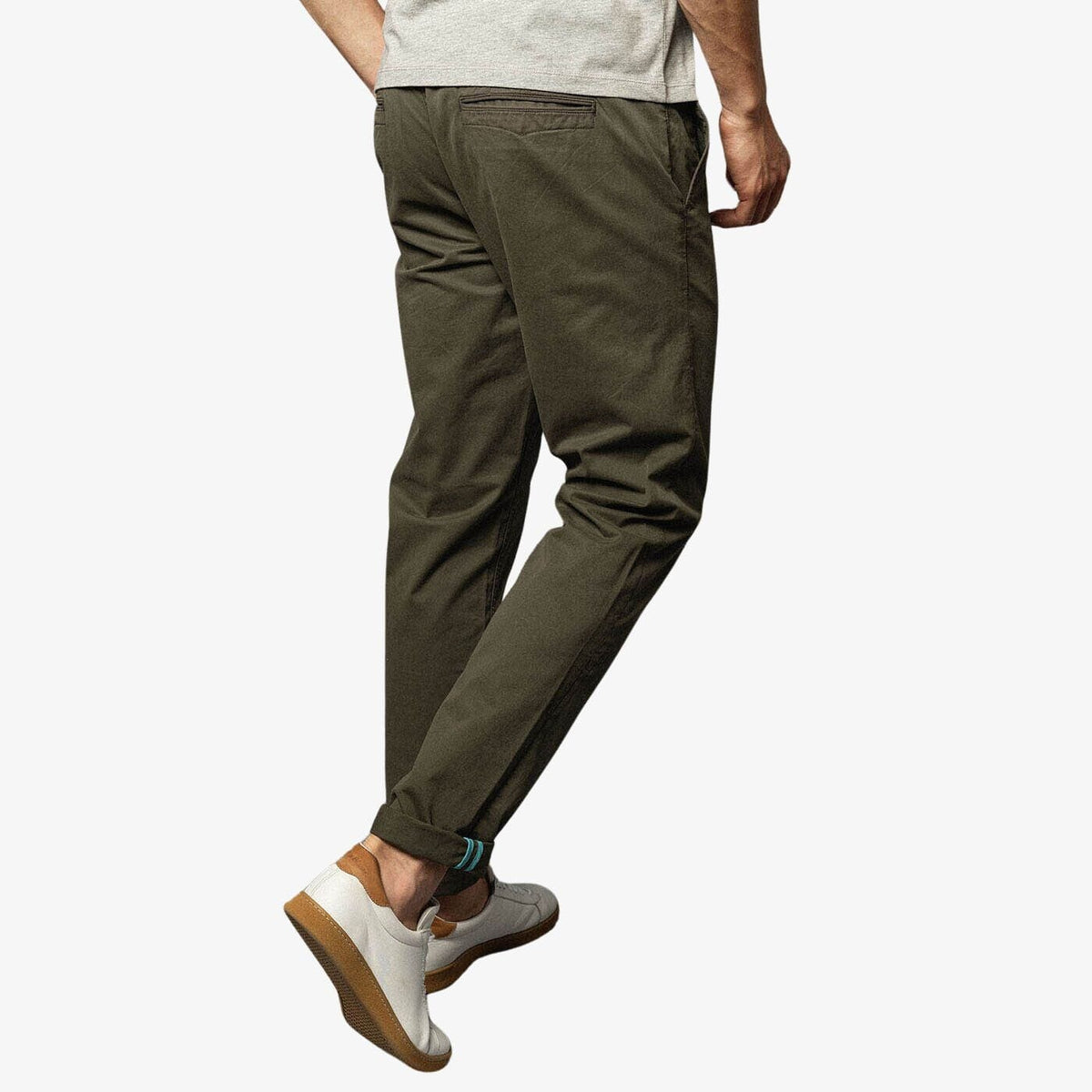 Chino 702 comfortabele pasvorm donkergroen