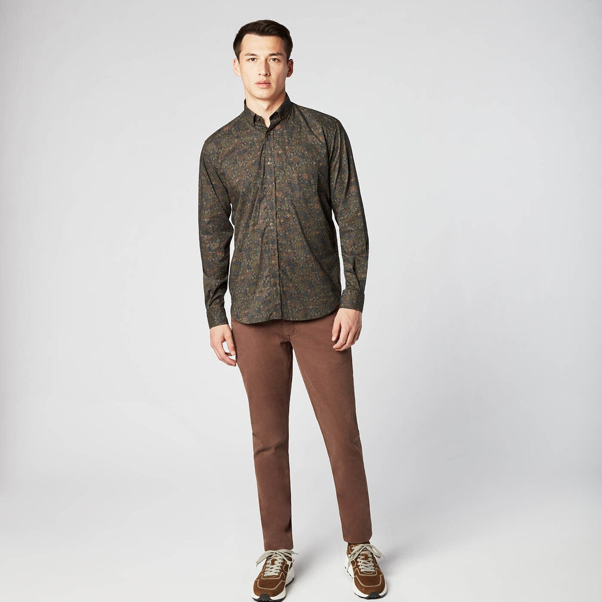 Langmouwen shirt met  fantasy bloemenprint